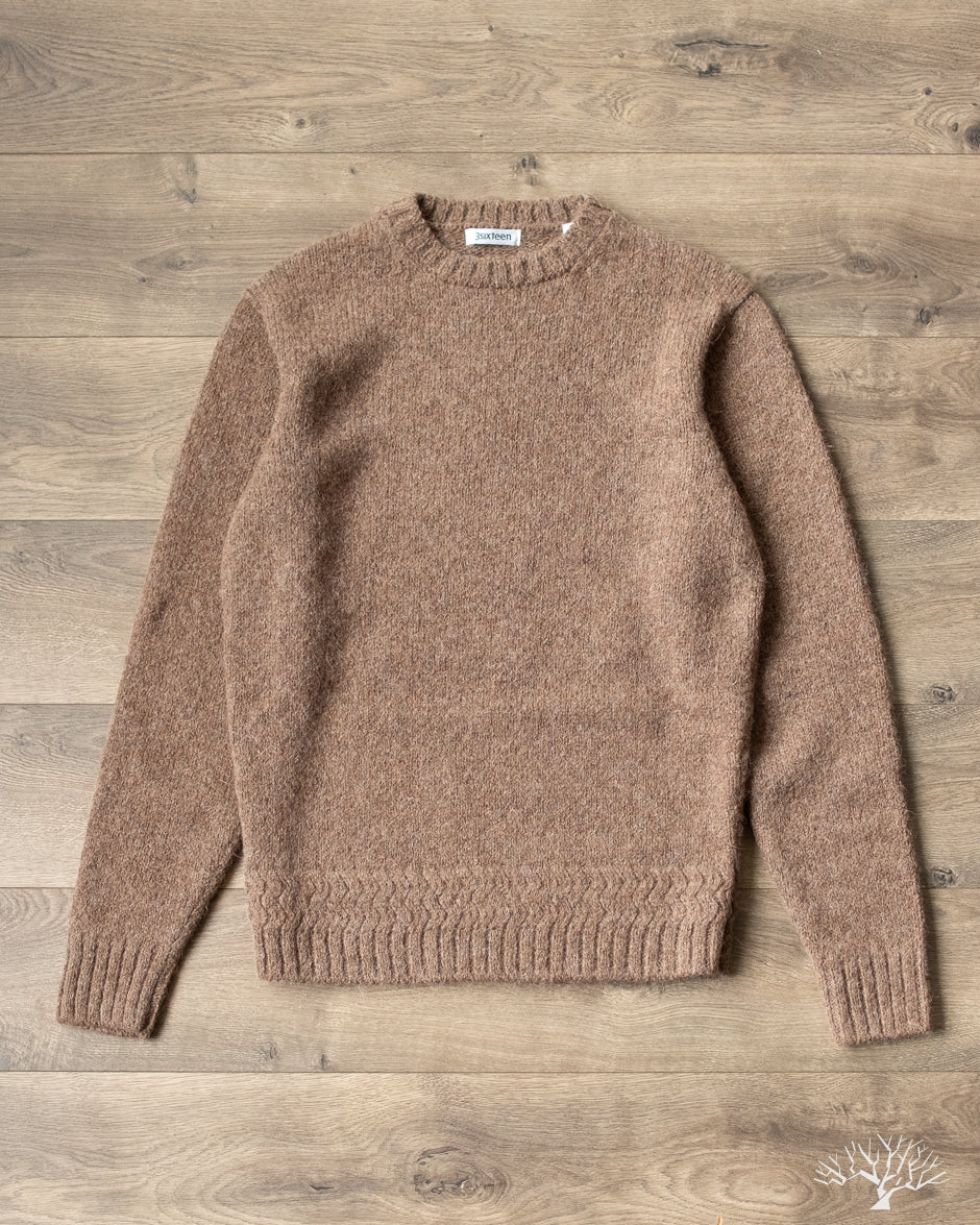 alpaca crewneck sweater