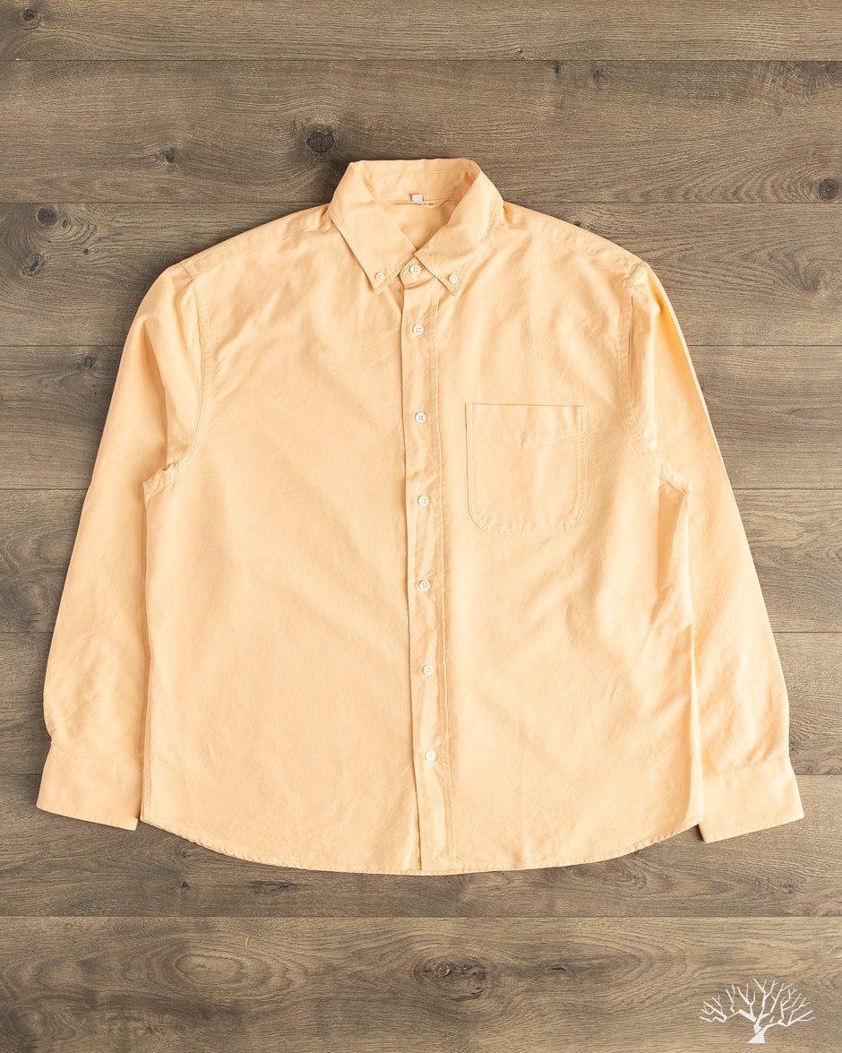 3sixteen - Big Oxford - Garment Dyed Creamsicle – Withered Fig