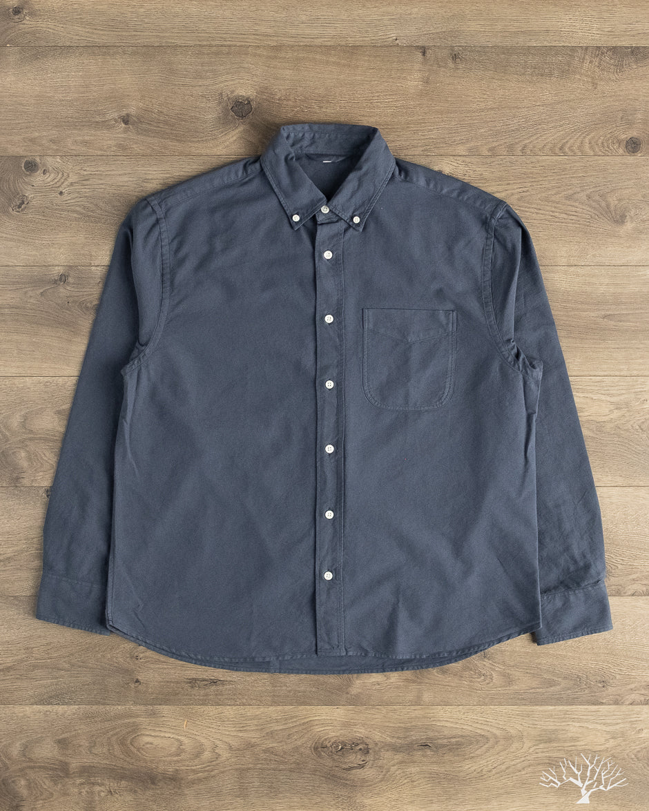 3sixteen - Big Oxford - Garment Dyed Navy – Withered Fig