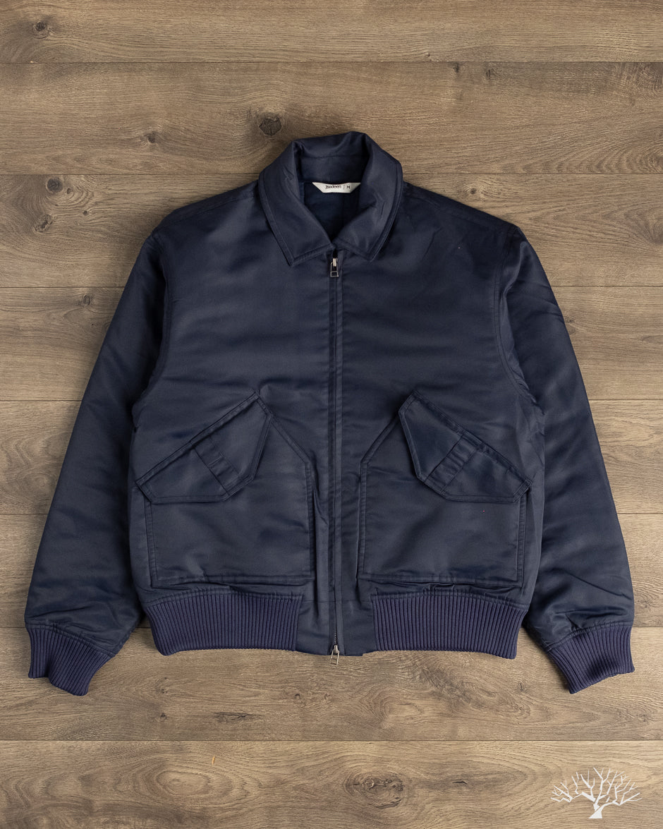 3sixteen - CWU Flight Jacket - Blue Aviator Satin – Withered Fig