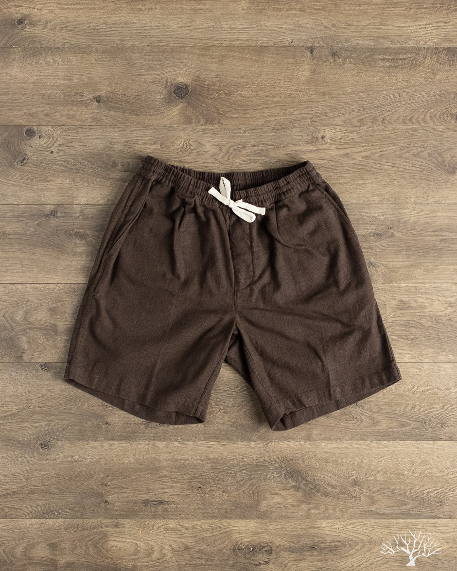 チ*ン様 TENDERLOIN ブラウン ショートパンツ S 3sixteen - Drawstring Short - Chocolate Linen – Withered Fig