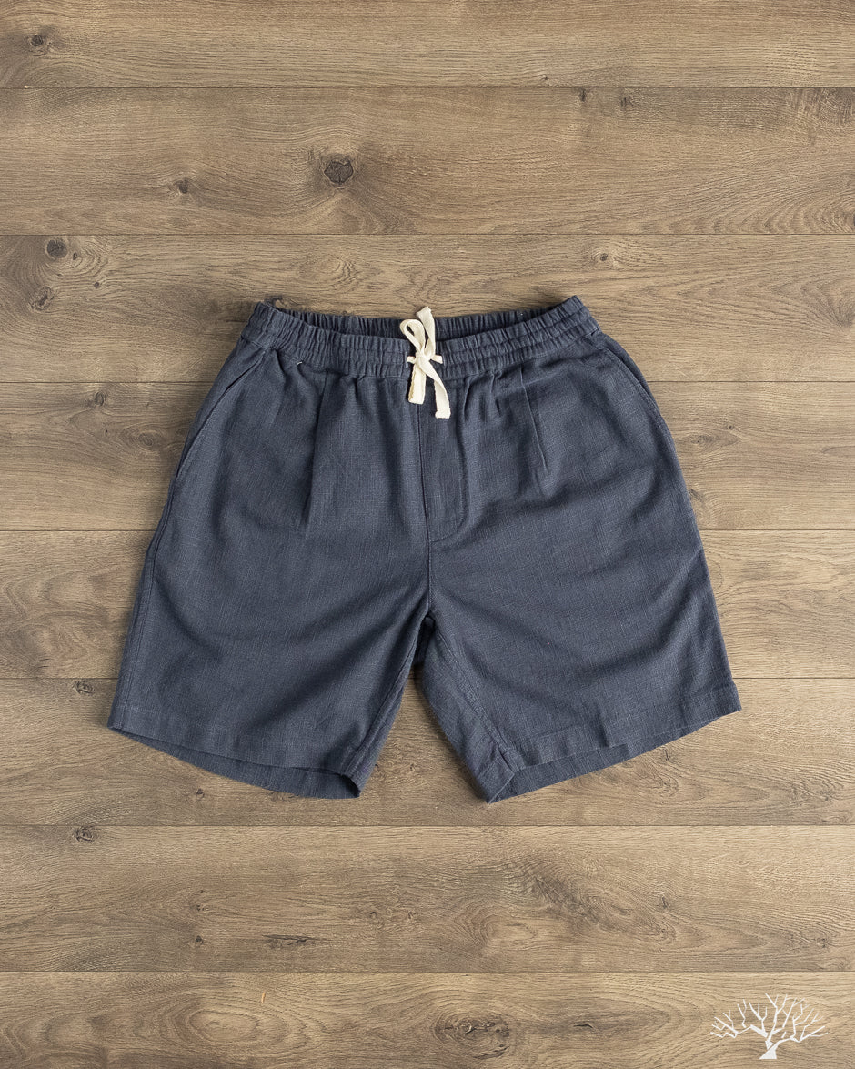 3sixteen - Drawstring Short - Navy Linen – Withered Fig