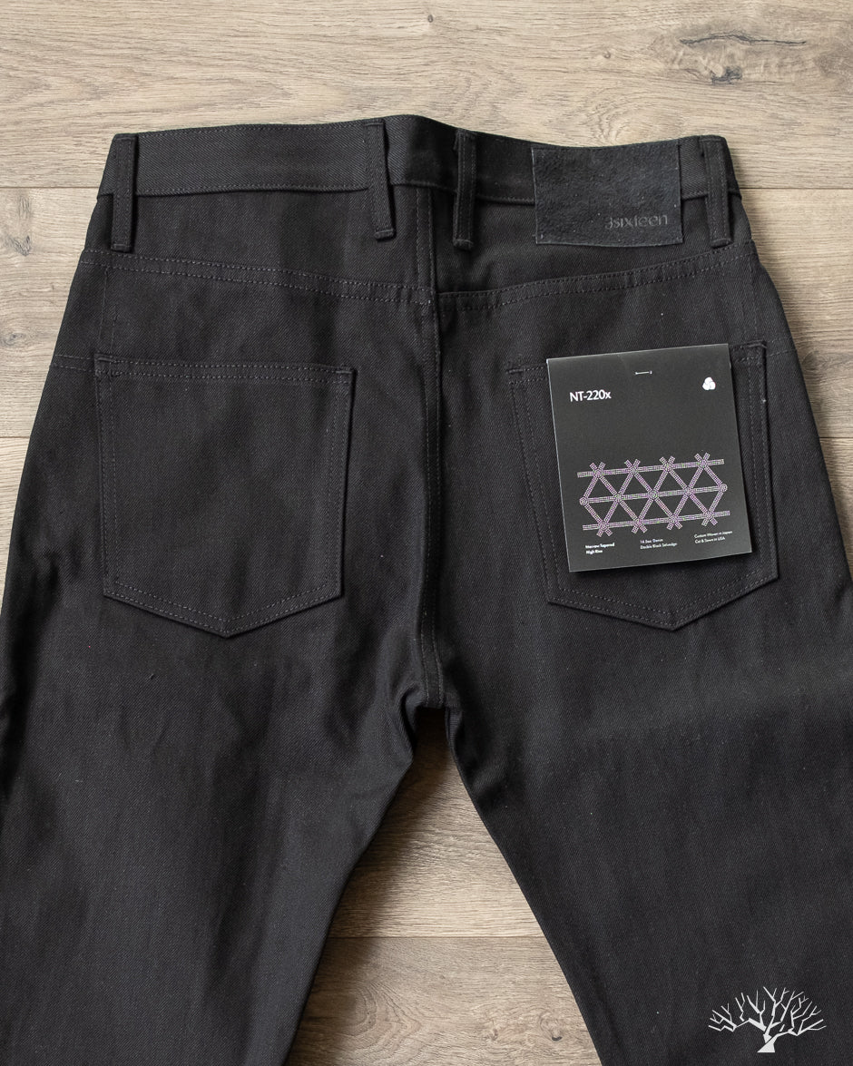 3sixteen - NT-220x Narrow Tapered Double Black Selvedge Denim