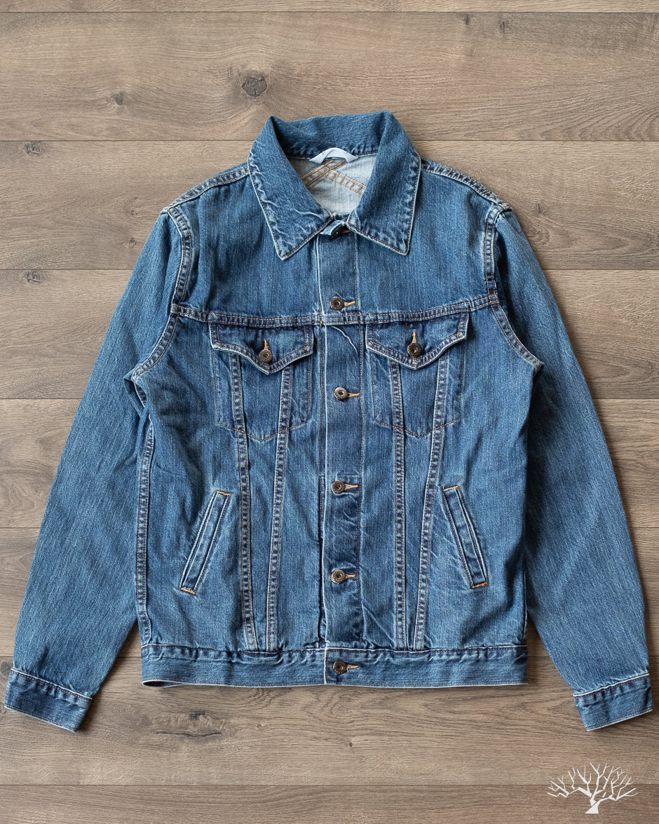 3sixteen DJ-101xs Stonewashed Type 3s Denim Jacket Indigo