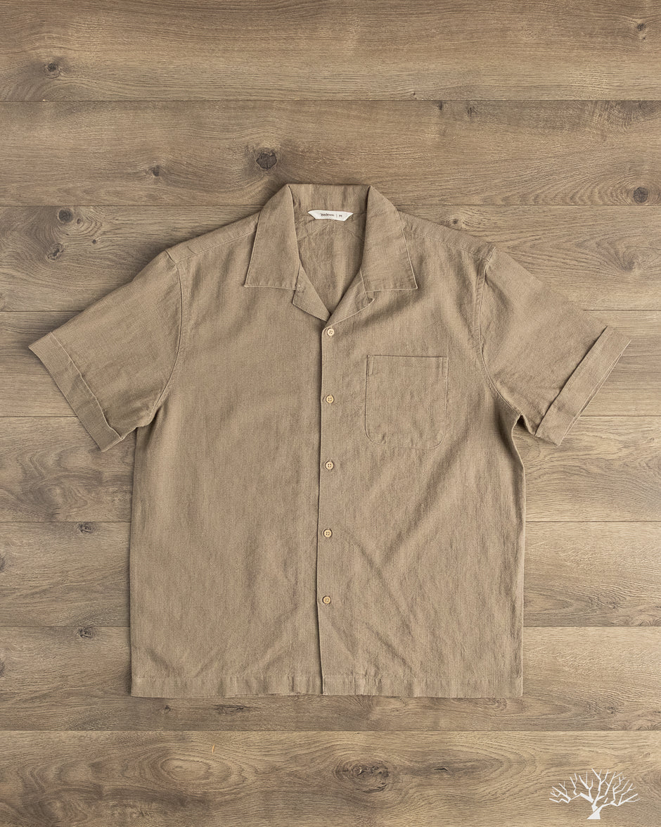 3sixteen - Vacation Shirt - Almond Linen – Withered Fig