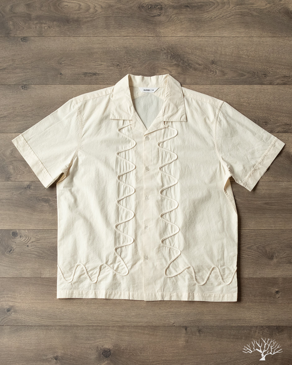 3sixteen Vacation Shirt Ecru Squiggle – Withered Fig
