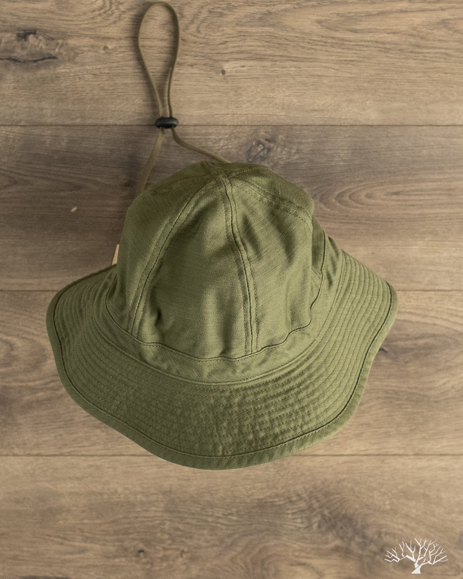 Câbleami - Baker Back Satin Metro Hat - Dark Olive – Withered Fig