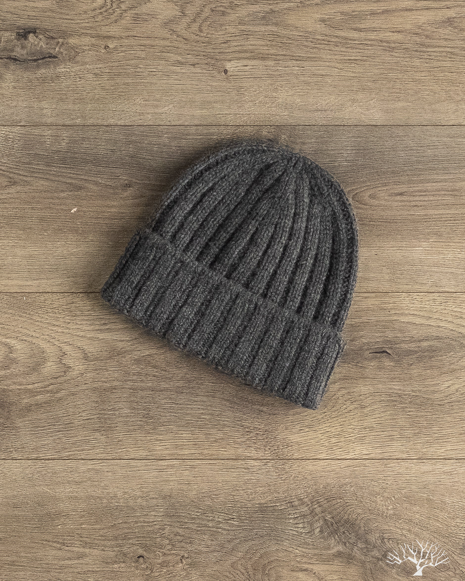 Câbleami - Cashmere 2x2 Rib Watch Cap - Black – Withered Fig