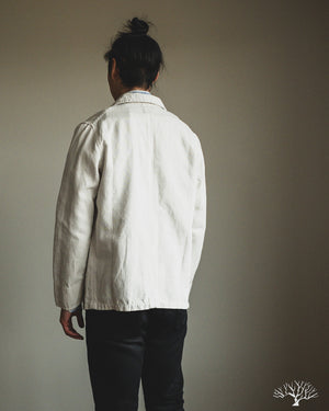 C.O.F. Studio Cotton/Linen Painter Jacket - Ecru