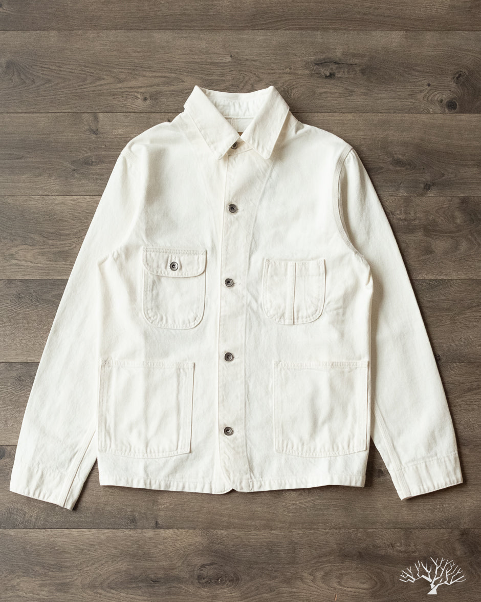 C.O.F. Studio - Railway Jacket - Organic 13oz Ecru Stone Wash