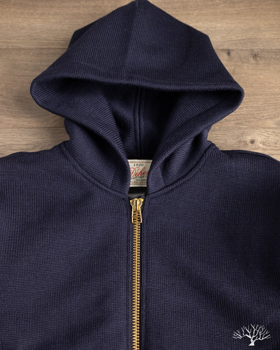 Dehen 1920 - Full-Throttle Moto-Hoodie - Dark Navy – Withered Fig