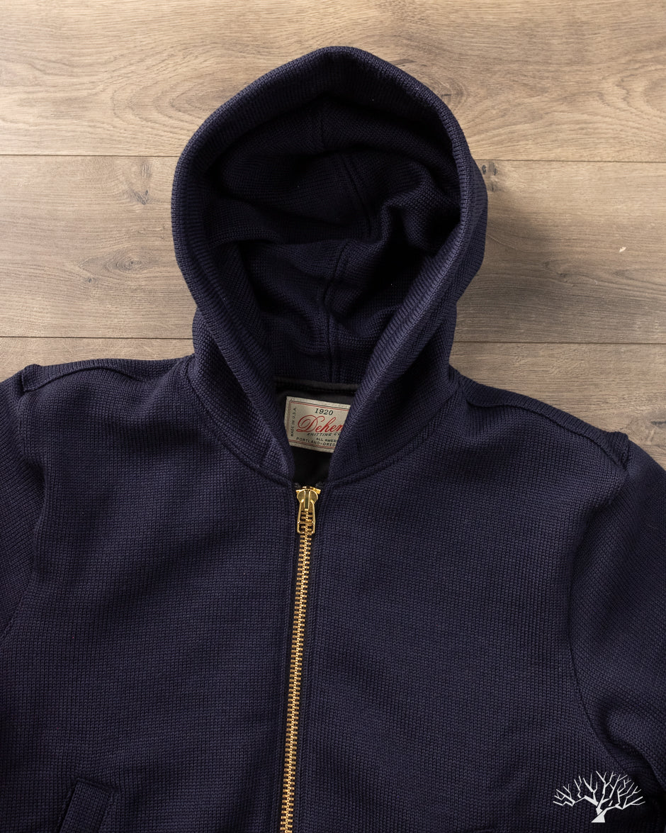 Dehen 1920 - Full-Throttle Moto-Hoodie - Dark Navy – Withered Fig