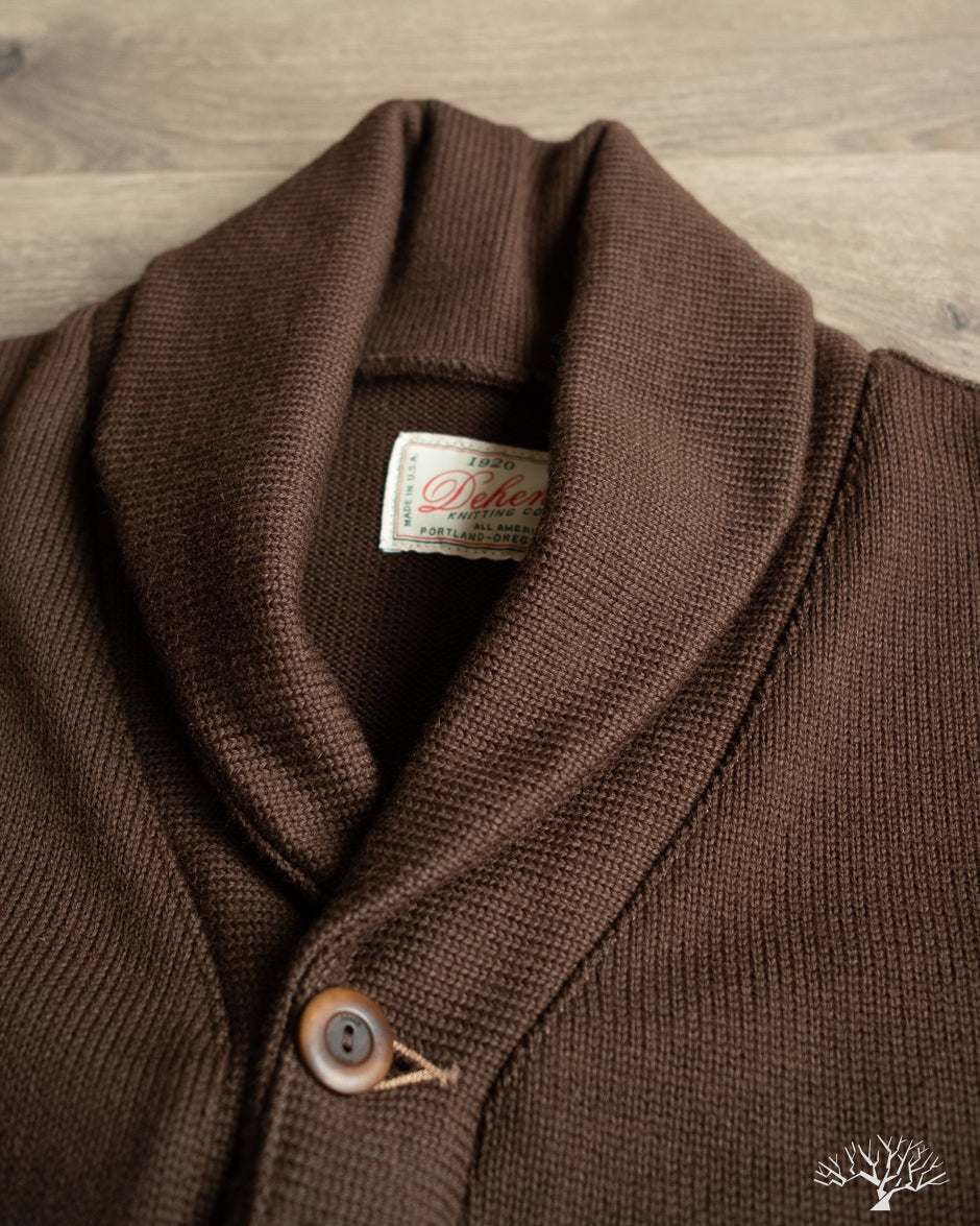 Dehen 1920 - Shawl Sweater Coat 2.0 - Brown (Modified) – Withered Fig