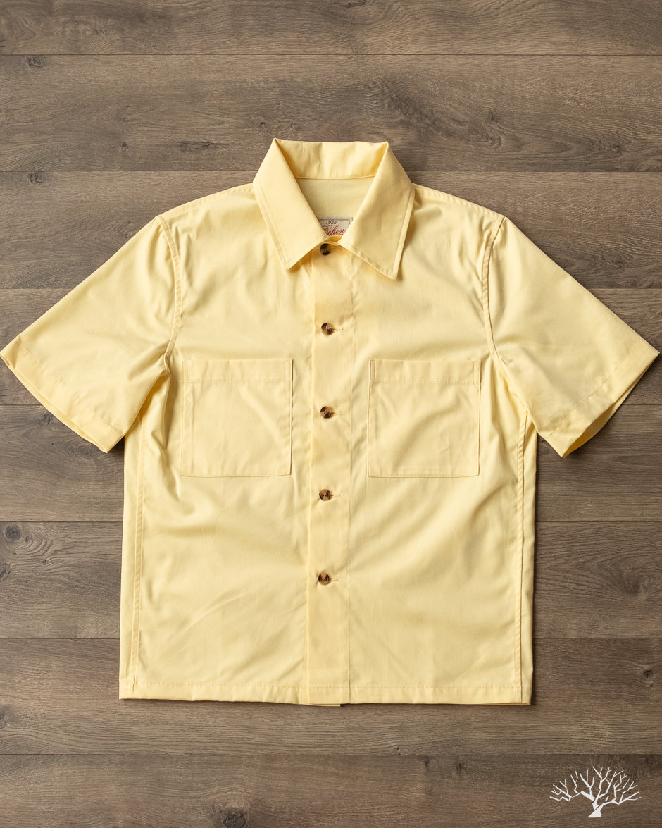 Dehen 1920 - Lounge Shirt - Lemon Twill – Withered Fig