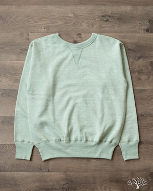 DENIME 88/12 Heather Four Needle Sweatshirt (Lot 268) - Green