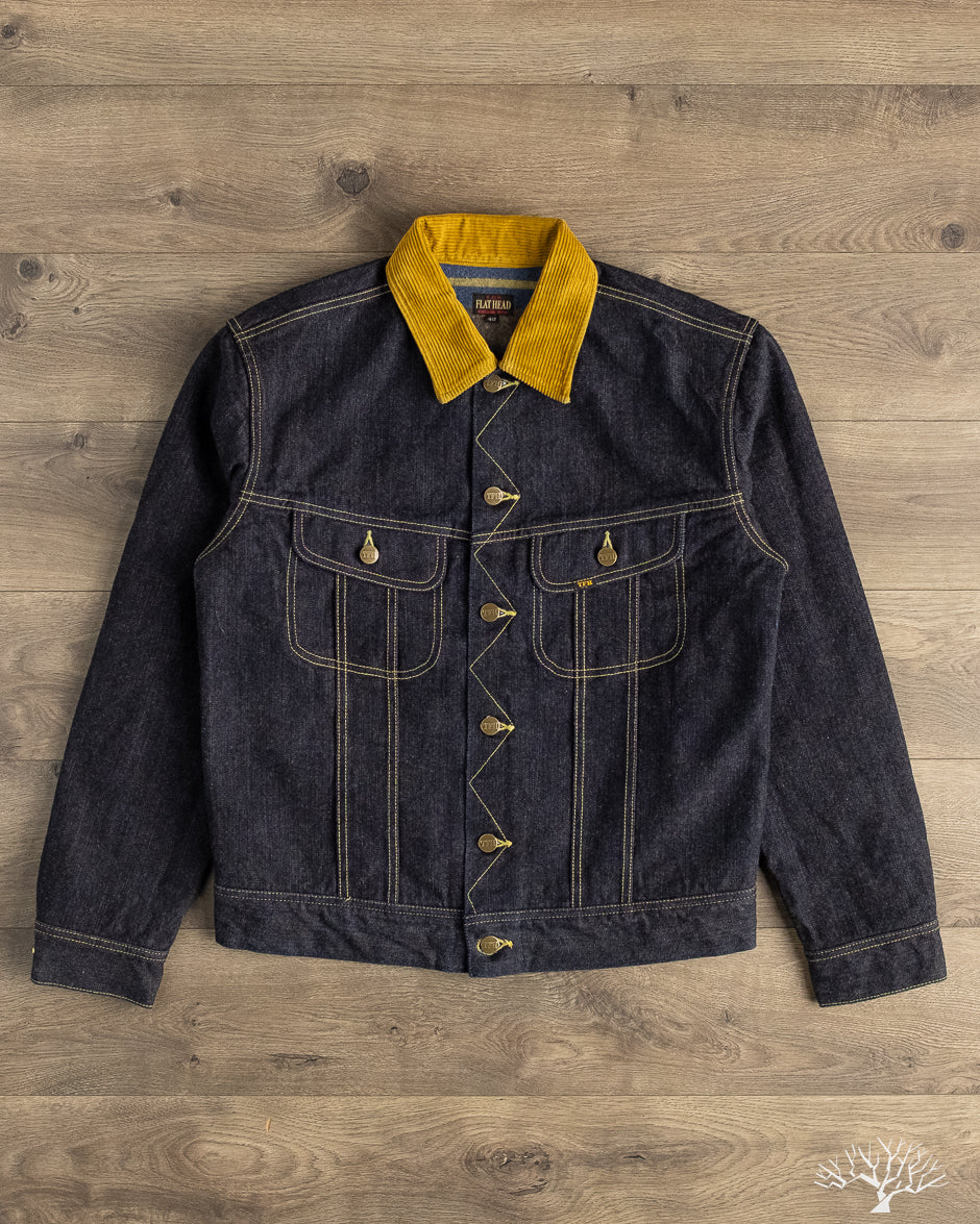 Flat Head - FN-OJ-D102 14.5oz Denim Blanket Jacket – Withered Fig