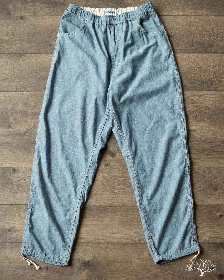 FN-PA-C015 - 5oz Chambray Relaxed Fit Pants – Withered Fig