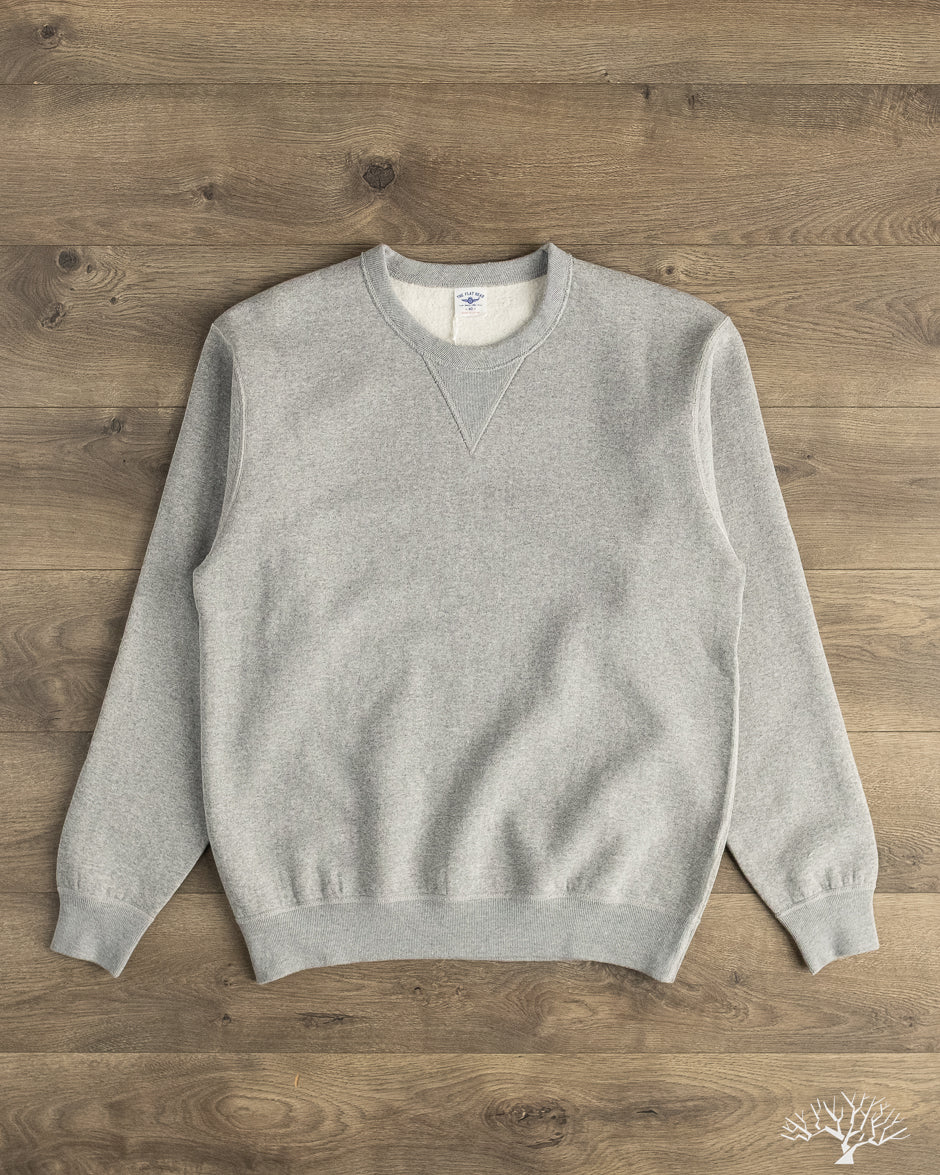 The Flat Head - FN-SWC-301 - Loopwheel Crew Neck Sweatshirt - Grey