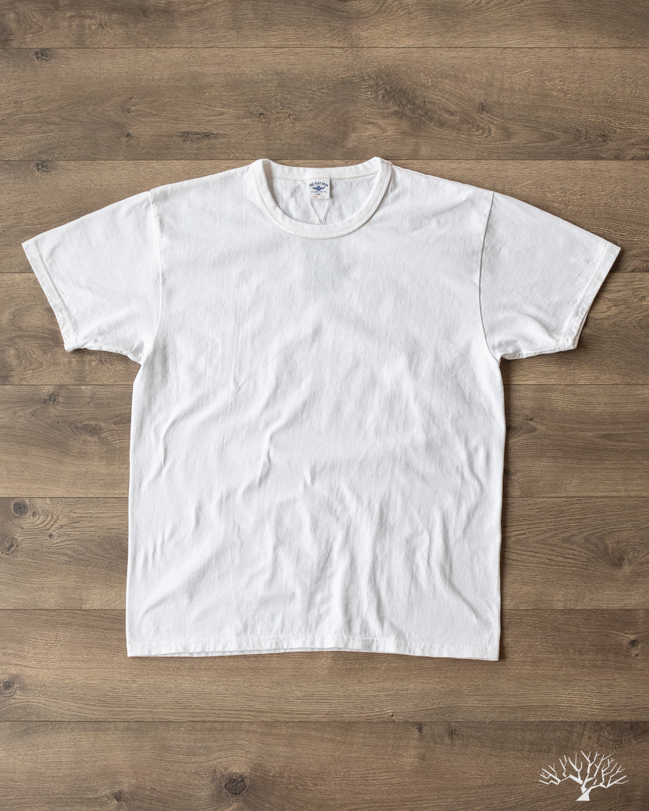 The Flat Head - FN-THC-101 - THC 9oz Plain Heavyweight Tee - White