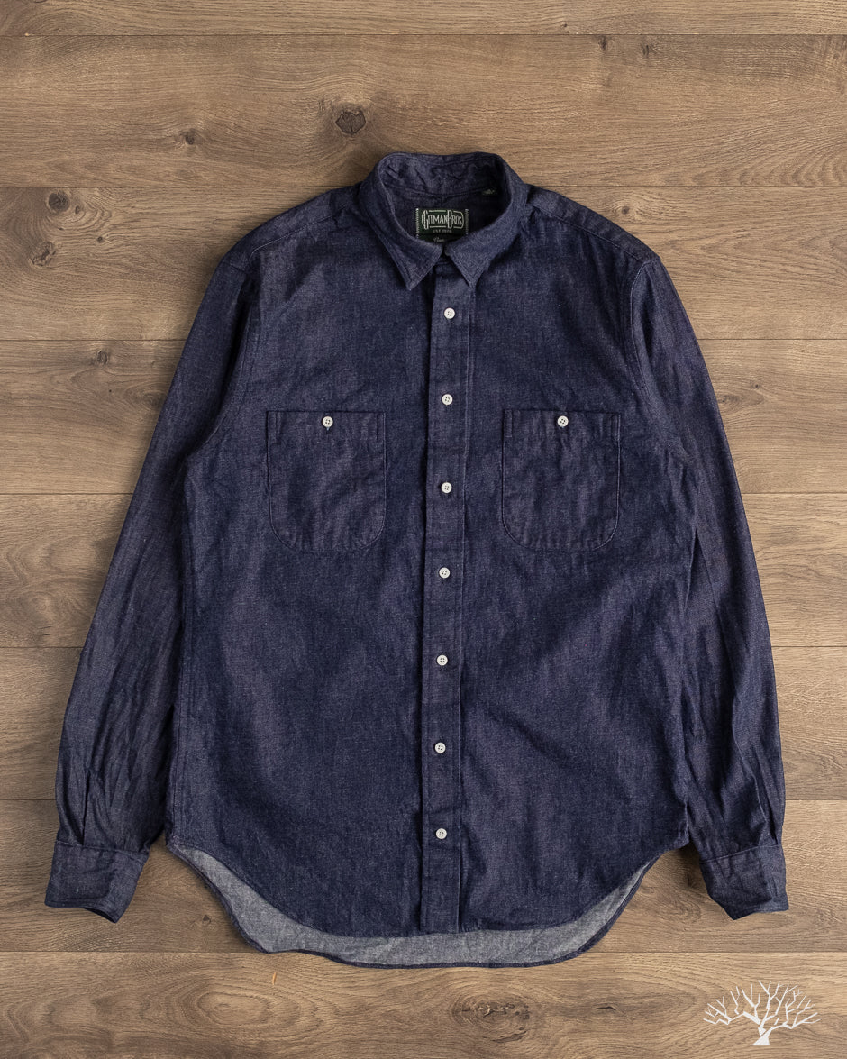 Gitman Vintage - Indigo Denim Work Shirt – Withered Fig