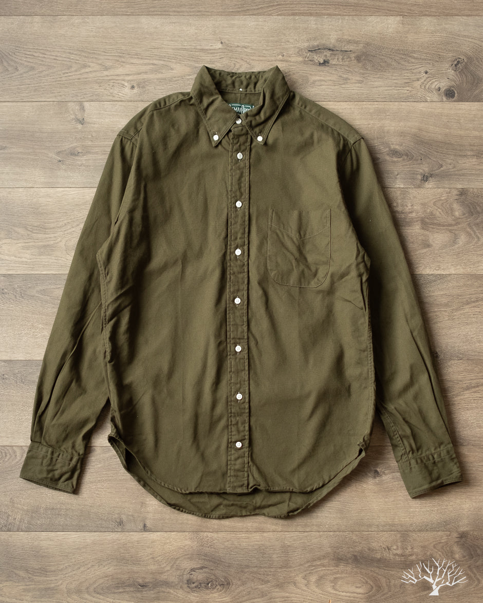 Gitman Vintage - Oxford Shirt - Olive Overdye XXL Gitman Vintage - Oxford Shirt - Olive Overdye XXL