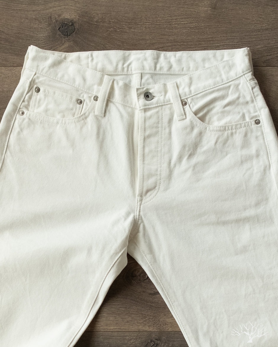 IRON HEART 634-WT ホワイトデニムパンツ W32 L36 Iron Heart - IH-634-WT - 13.5oz Cotton Twill Straight Cut Denim
