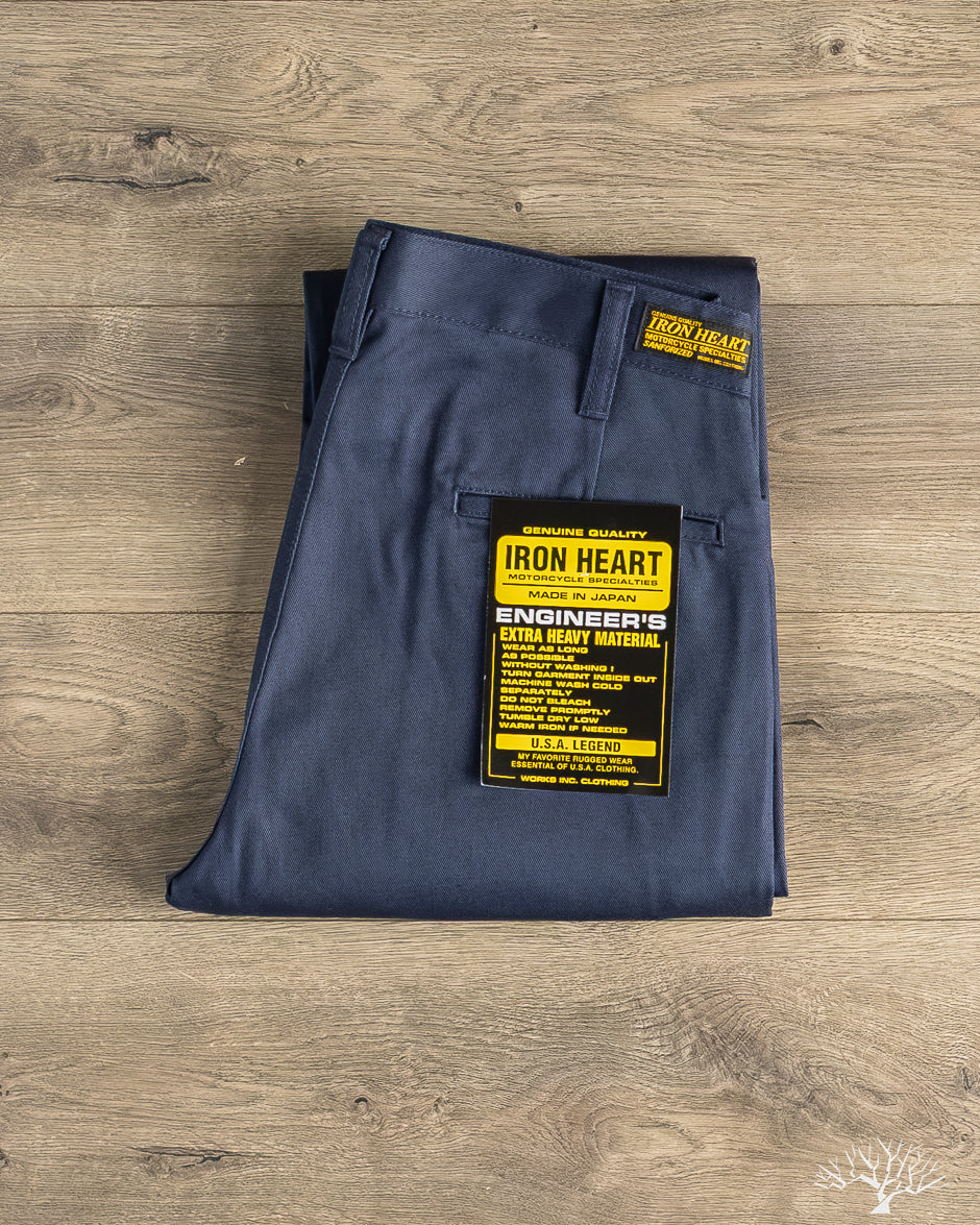 Iron Heart - IH-717-NAV - 9oz Mercerised Selvedge Cotton Straight