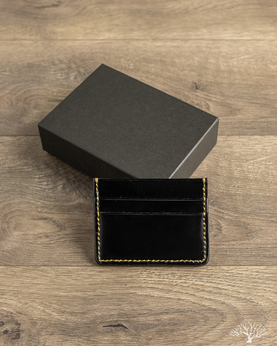 Iron Heart - IHG-089-BLK - Shell Cordovan Card Holder - Black