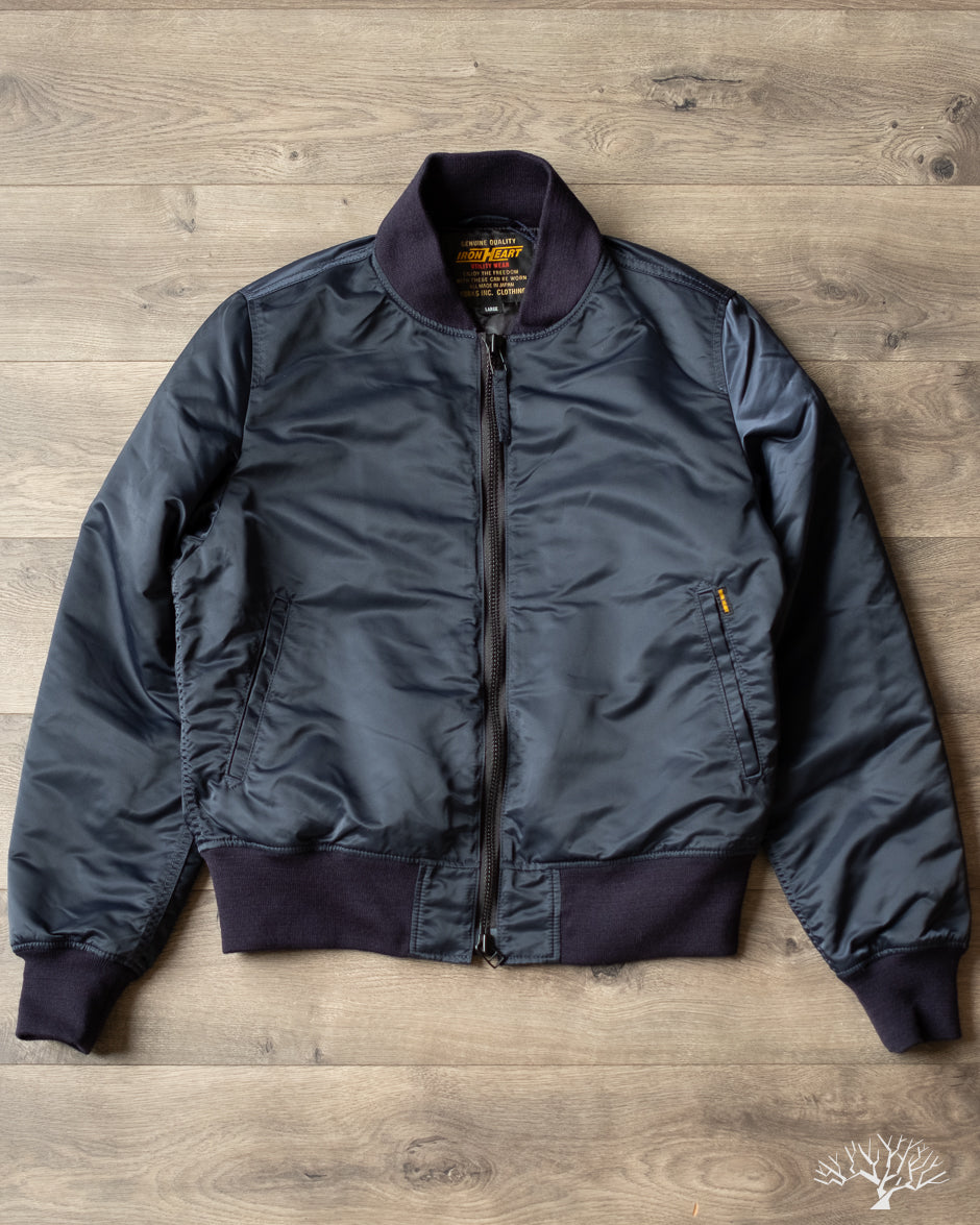 Flight Jacket Nylon Bomber Iron Heart IHM-43-NAV Type L-2B Nylon Flight Jacket Navy