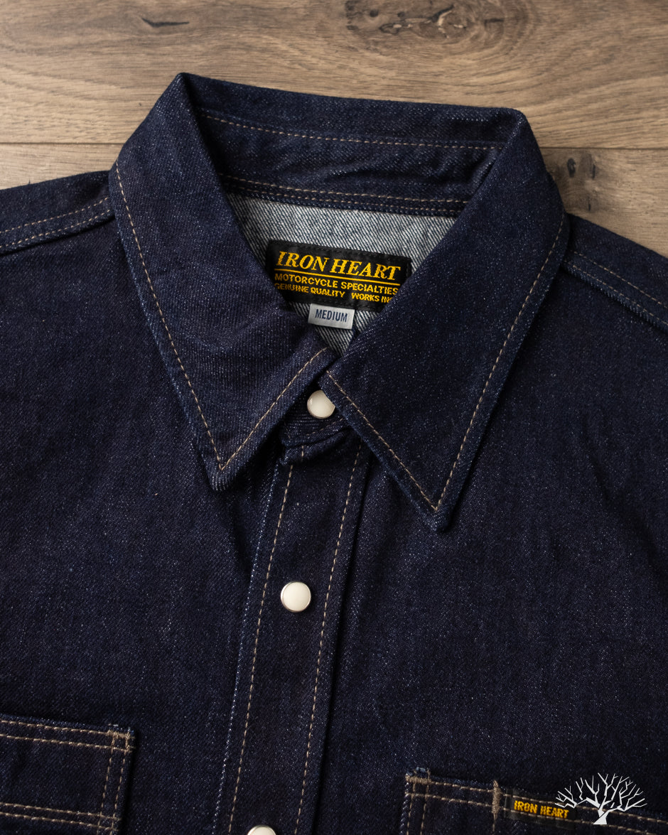 Iron Heart - IHSH-326-IND - 12oz Selvedge Denim Snap Work Shirt