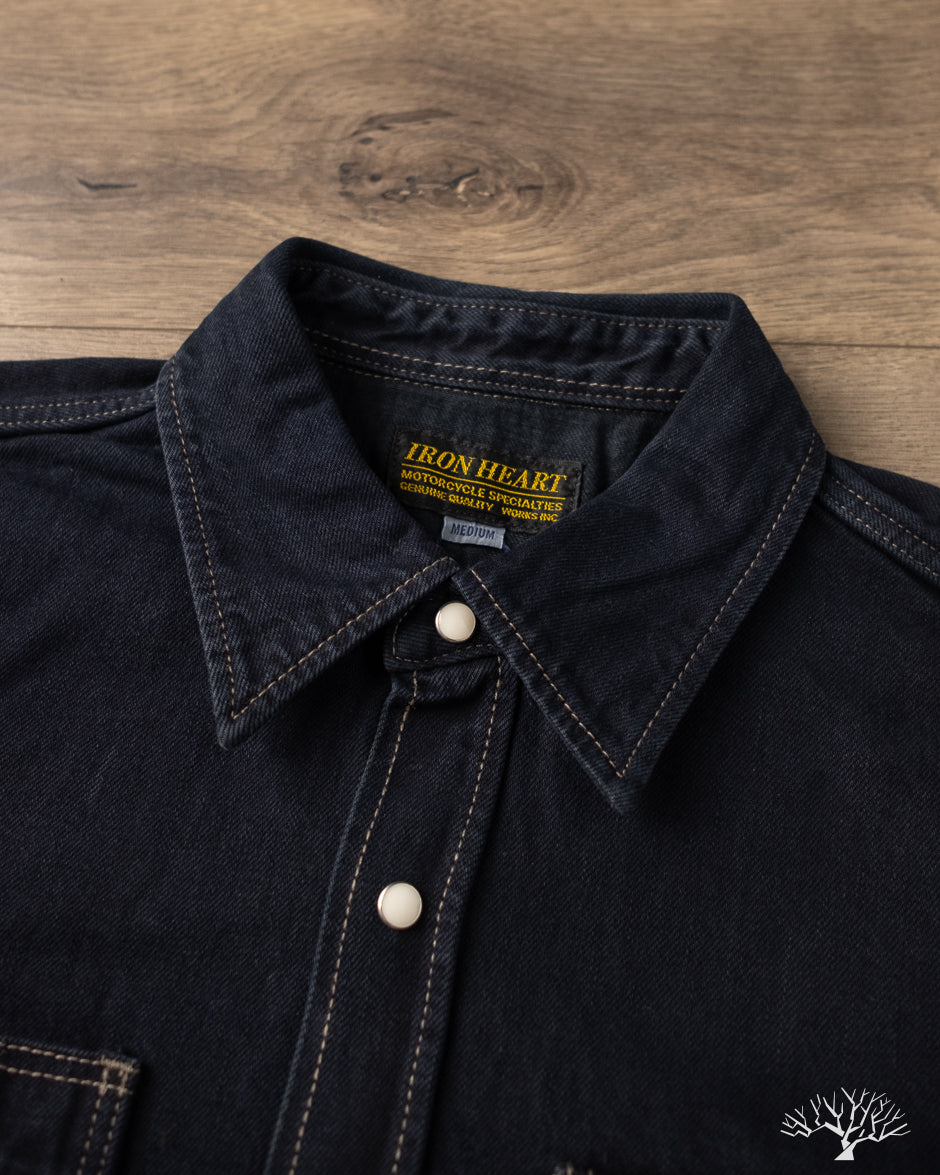 Iron Heart - IHSH-326-OD - 12oz Selvedge Denim Snap Work Shirt