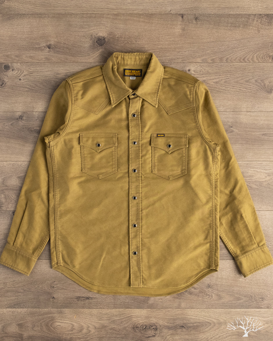 Iron Heart - IHSH-426-KHA - 12oz Military Moleskin Western Shirt