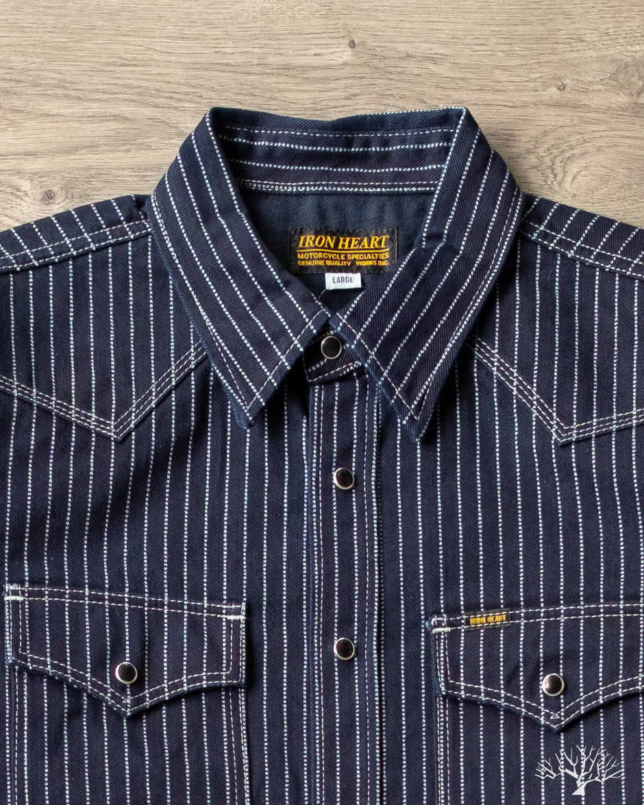 Iron Heart - IHSH-62-IND - 12oz Wabash Western Shirt - Indigo