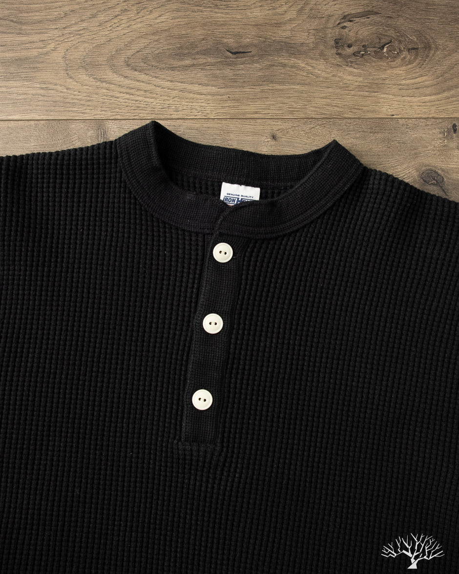 Iron Heart - IHTL-1213-BLK - Waffle Knit Long Sleeve Thermal