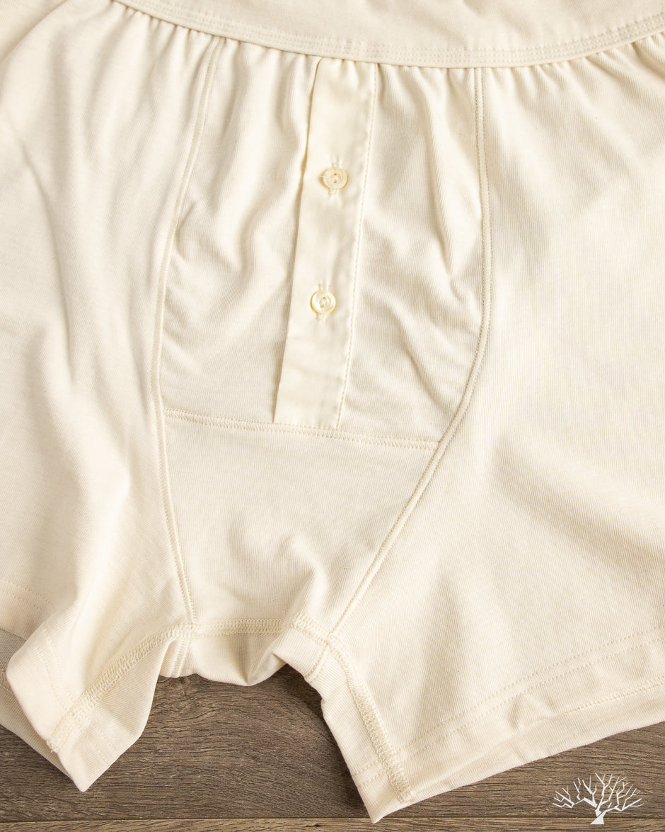 メルページ Merz b. Schwanen - 255 Loopwheel Underwear Boxer Briefs - Nature