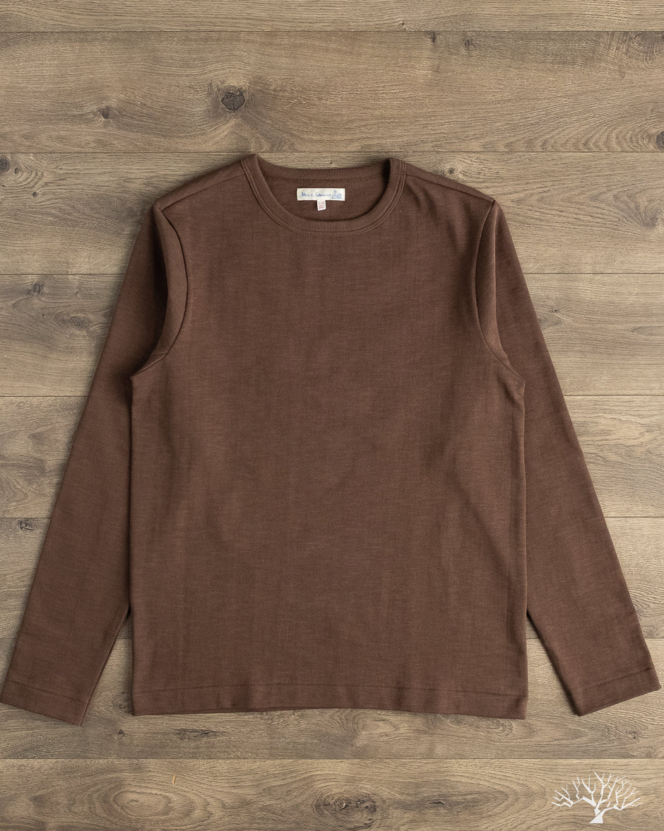 Merz b. Schwanen - 2S18 Heavyweight Long-Sleeve Tee - Chocolate
