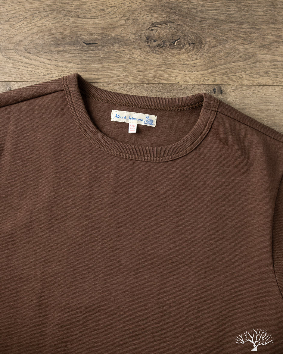 Merz b. Schwanen - 2S18 Heavyweight Long-Sleeve Tee - Chocolate