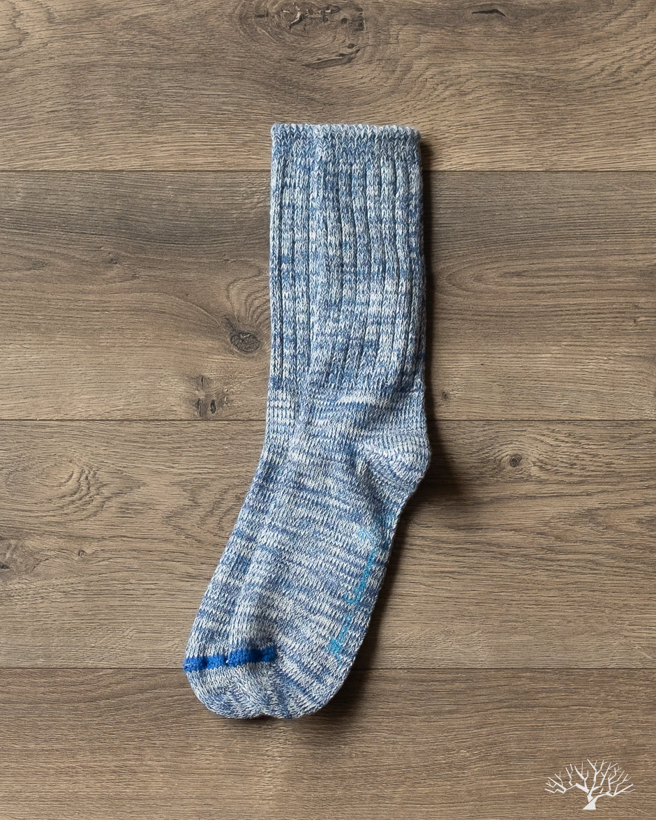 Merz b. Schwanen - GS07 Organic Cotton Mélange Socks - Denim Blue