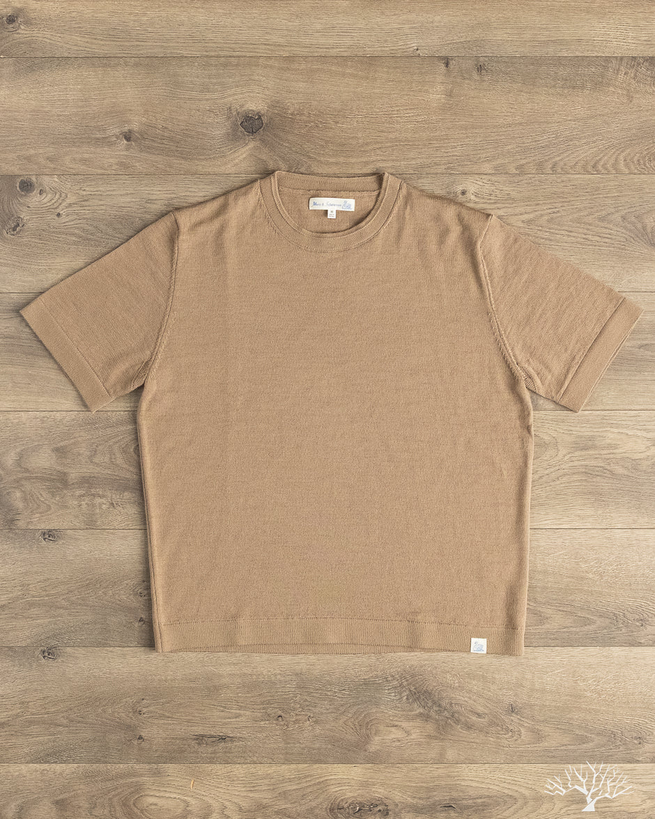 Merz b. Schwanen - MERINOTEE01 Refined Knitted Merino Wool T-Shirt