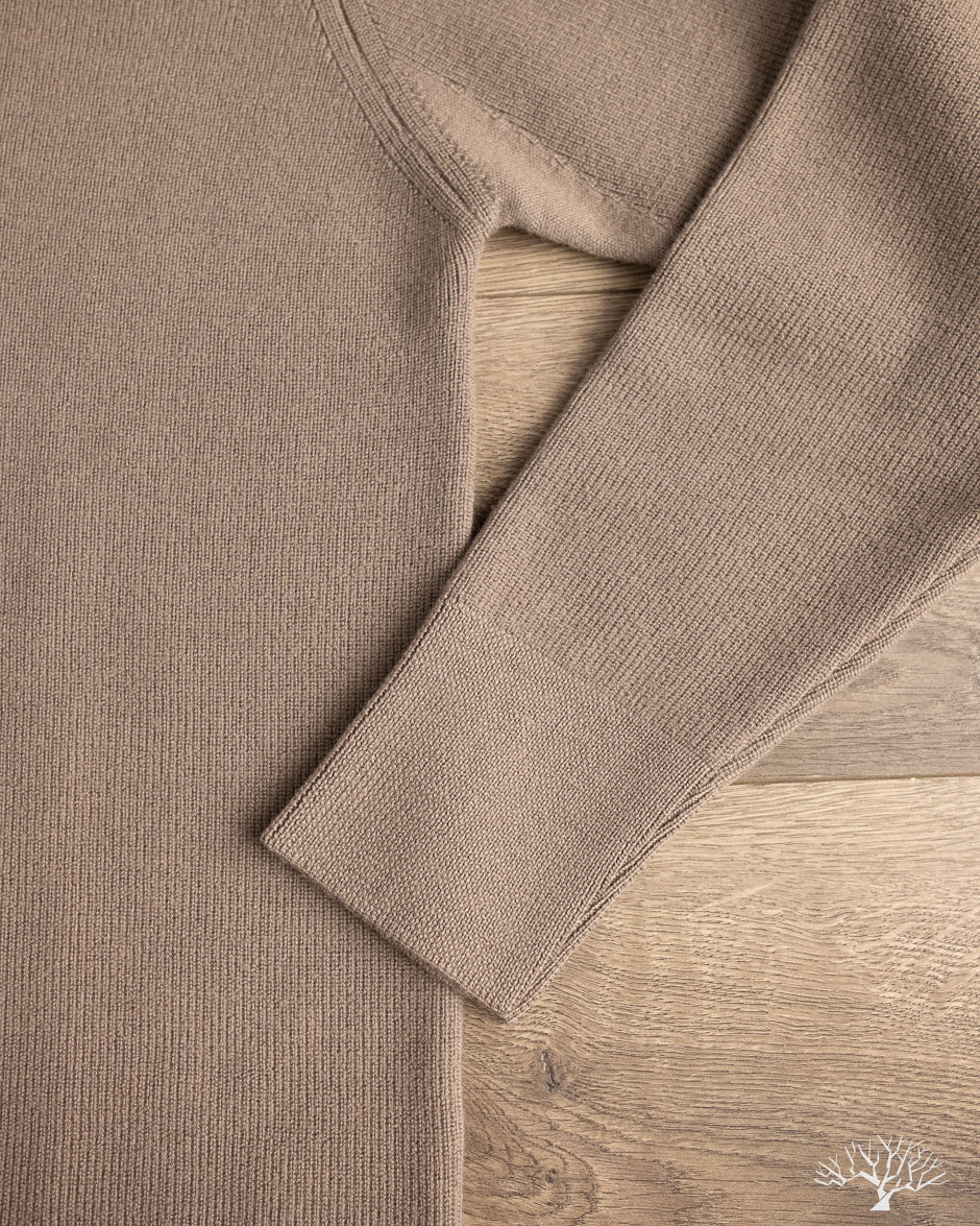 Merz b. Schwanen - MWZP04 Merino Wool Ribbed Half-Zip Pullover