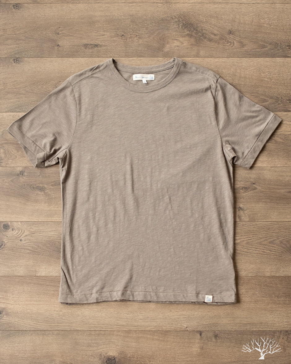 Merz b. Schwanen - SCT04 Pima Cotton Tee - Vintage Army
