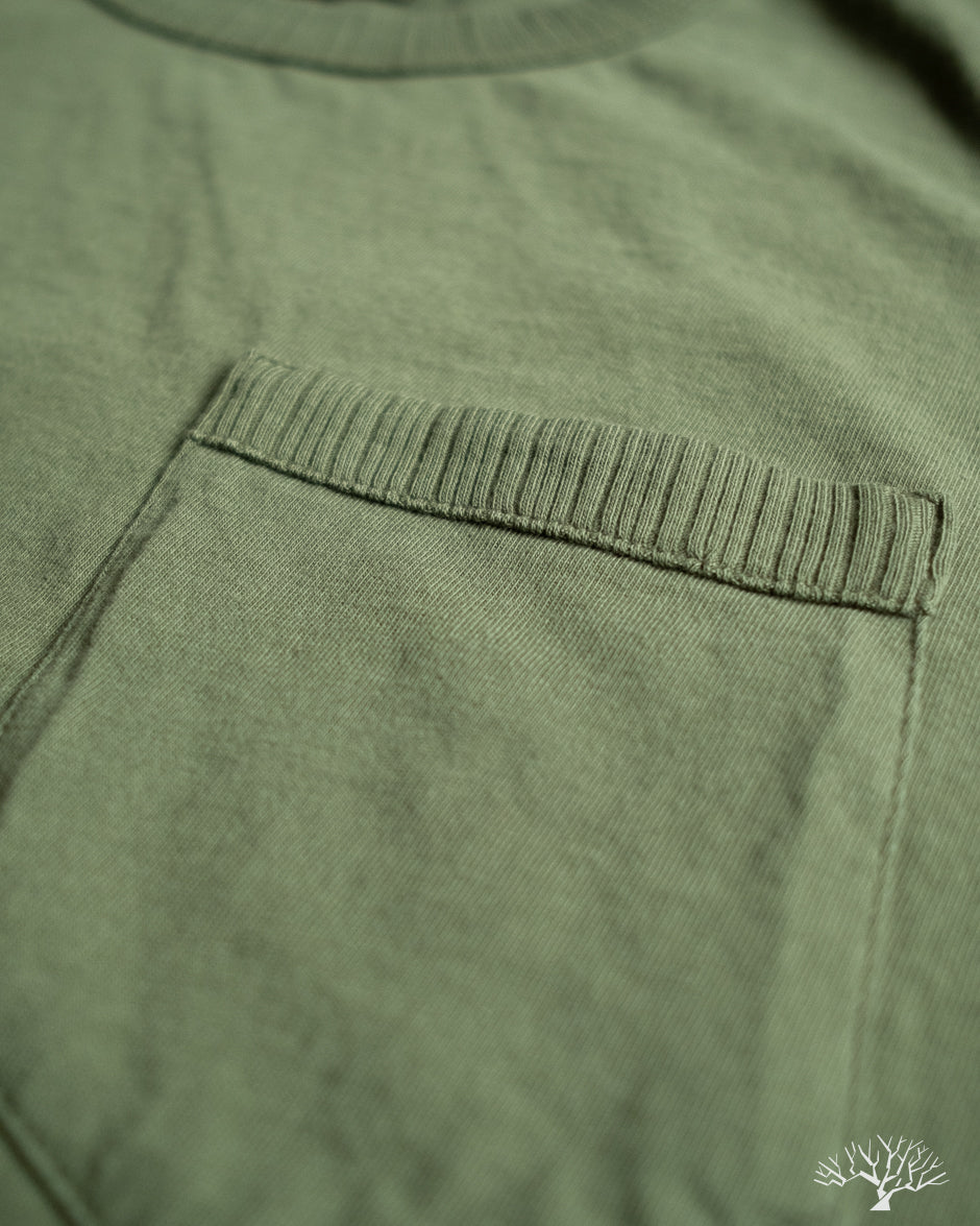 National Athletic Goods Ribbed Pocket Tee - Army