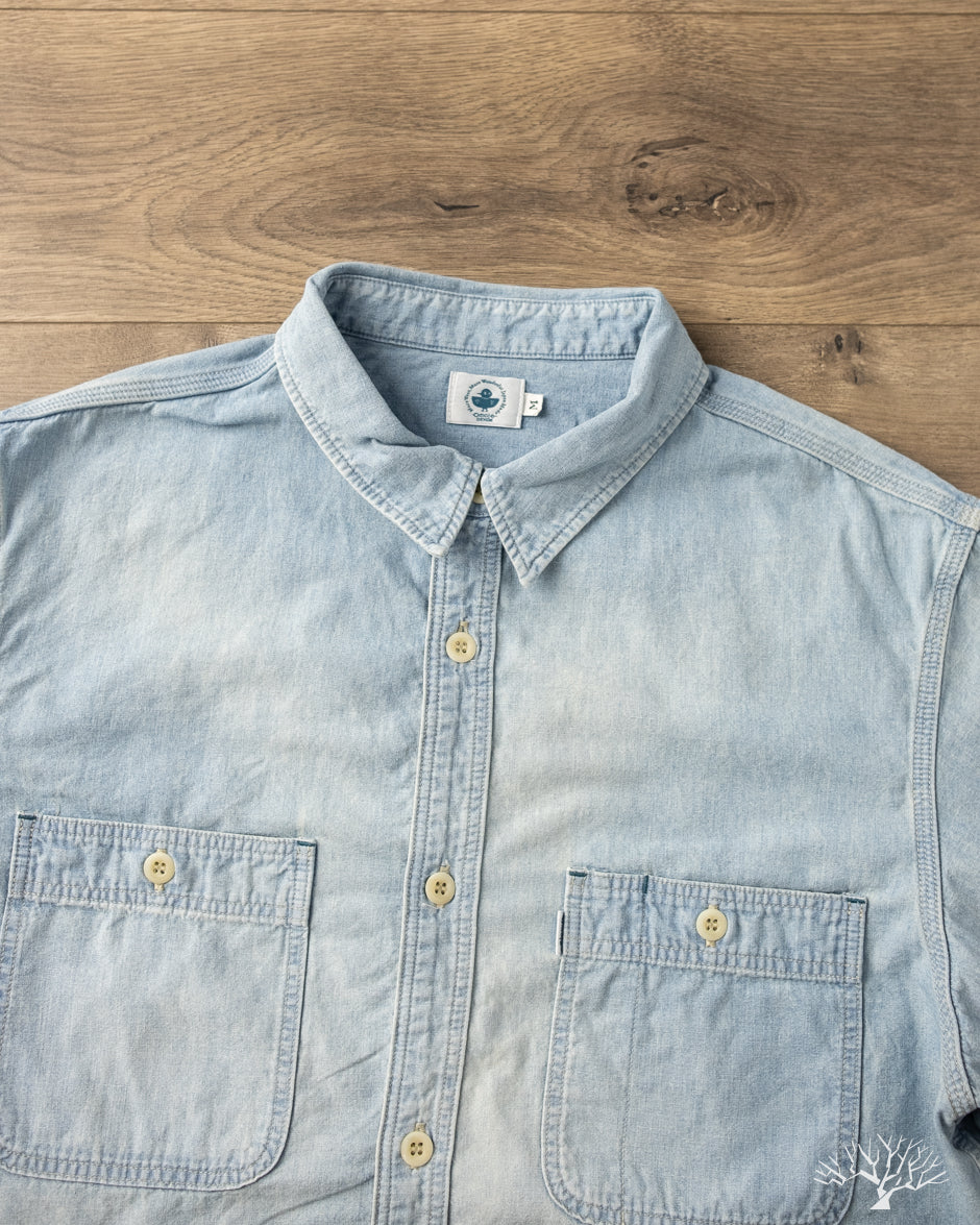 Omoto Denim - 5017 - 5.5oz High Density Chambray Work Shirt - 4