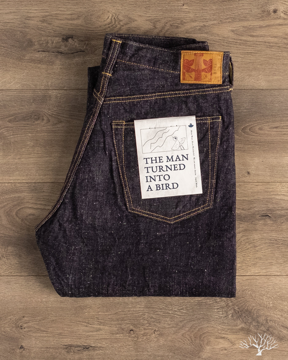 Omoto Denim - 0611 - 15.5oz Slub-Nep Relaxed Denim – Withered Fig