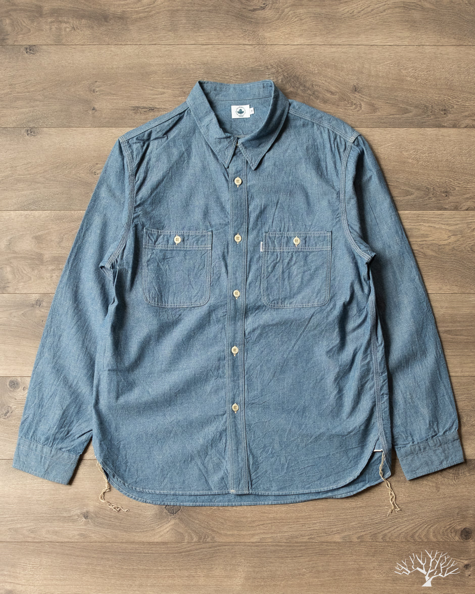 ☆chomotto☆ Omoto Denim - 5017 - 5.5oz High Density Chambray Work Shirt