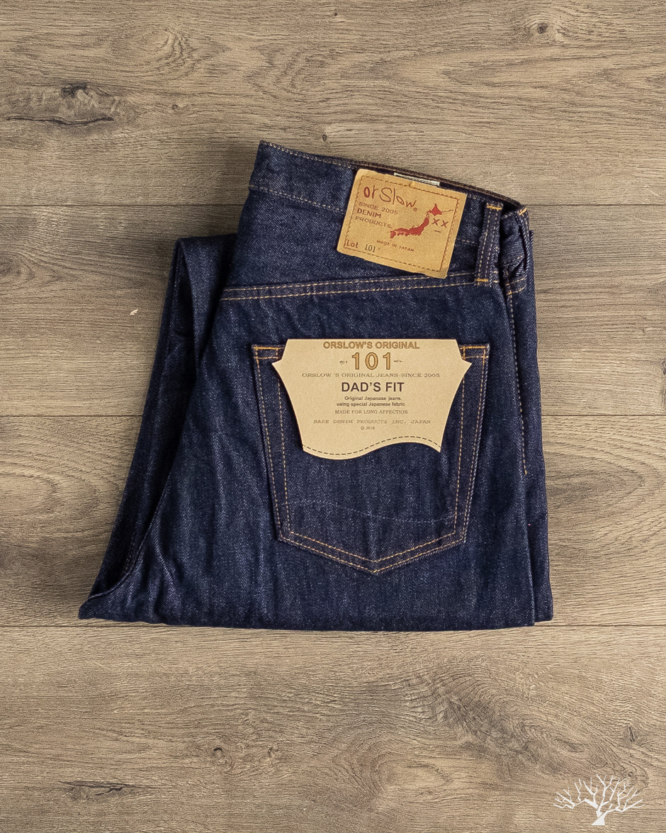 orSlow - 101 Dad's Fit Denim - One Wash – Withered Fig
