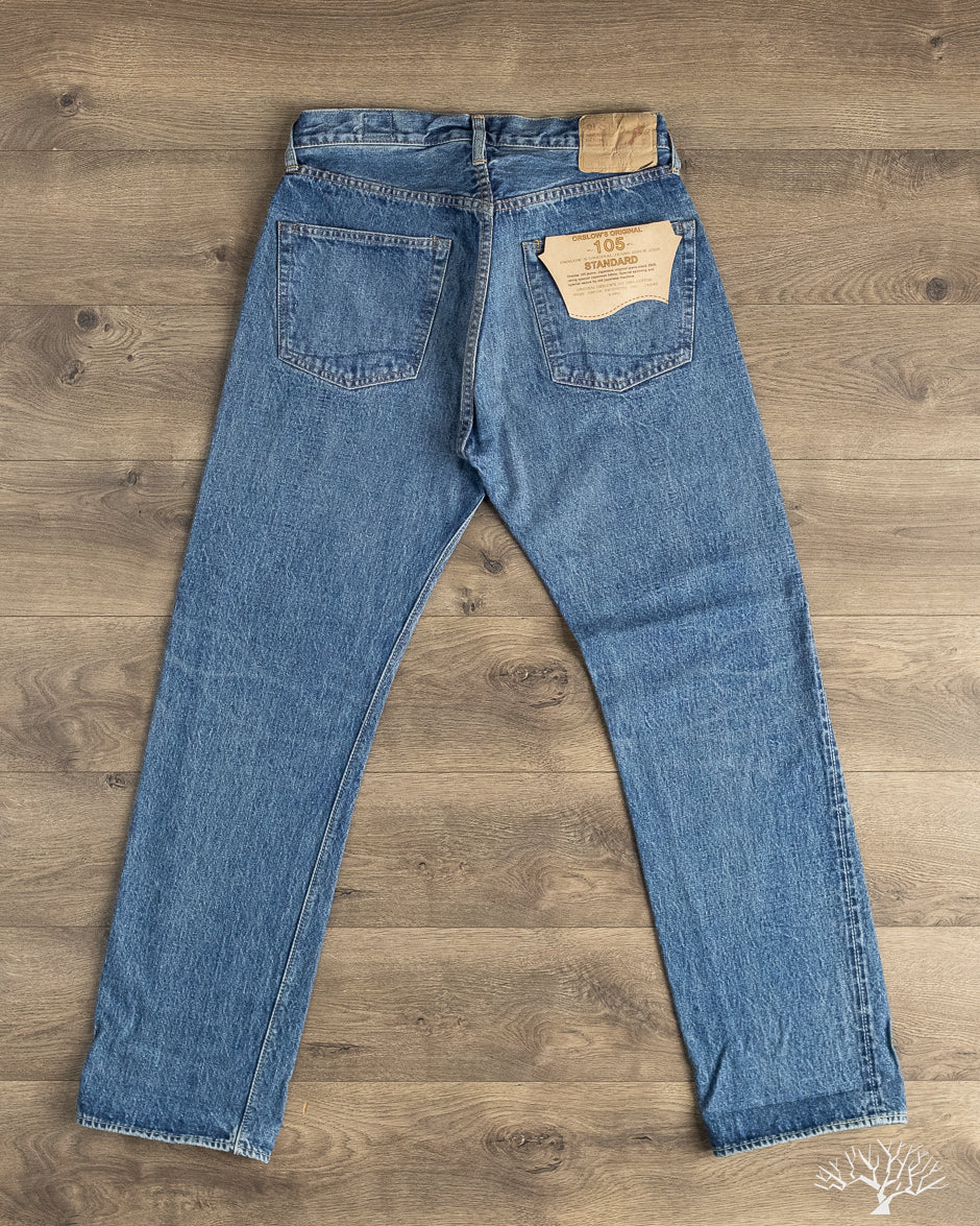 orSlow - 105 Standard Fit Selvedge Denim - Two Year Wash