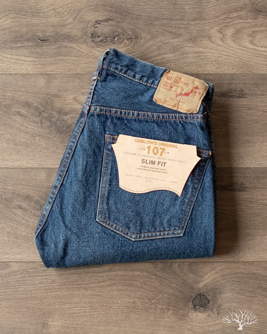 107 Ivy Fit Selvedge Denim Two Year Wash - Main Image