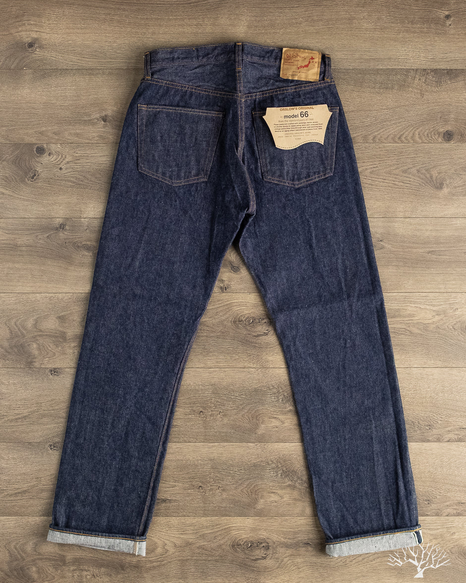 orSlow - 1966 Standard Fit Selvedge Denim - One Wash – Withered Fig