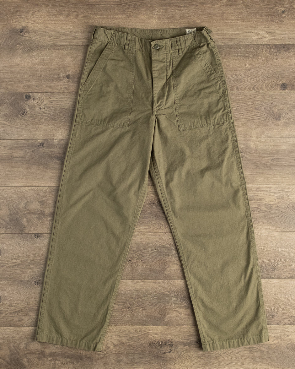 orslow Fatigue Pants Fort Exclusive 完売品 orSlow - Regular Fit Fatigue Pants - Army Green Ripstop – Withered Fig